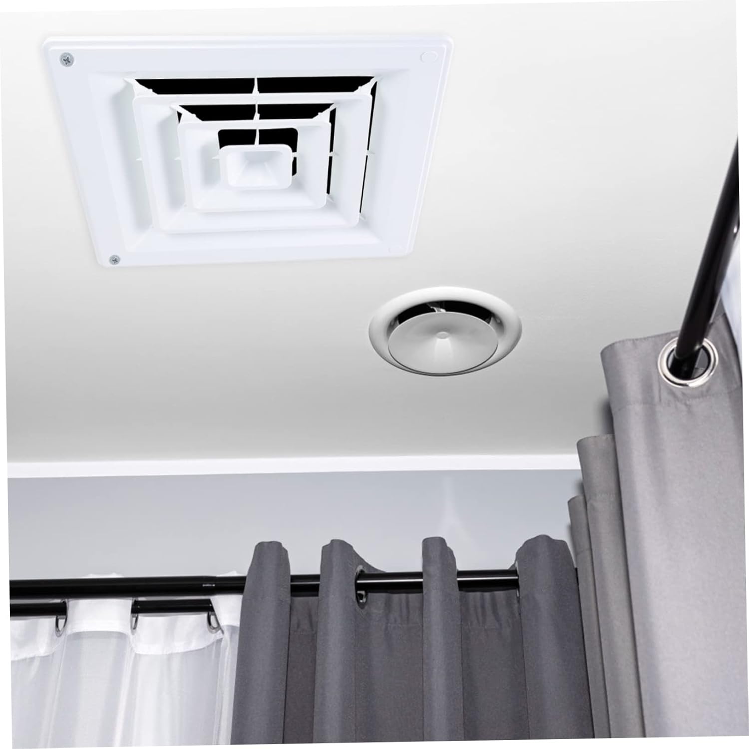 ARTIBETTER 4pcs Air Supply Register Grille Drop Ceiling Vent Cover for System Sturdy Construction for Bathroom Kitchen and Office Ventilation