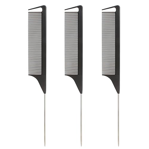 Peine profesional de cola de rata para mujeres y niñas  Peine de peluquería Peine de peluquería Peine de peluquería Peine de peinado Peine para