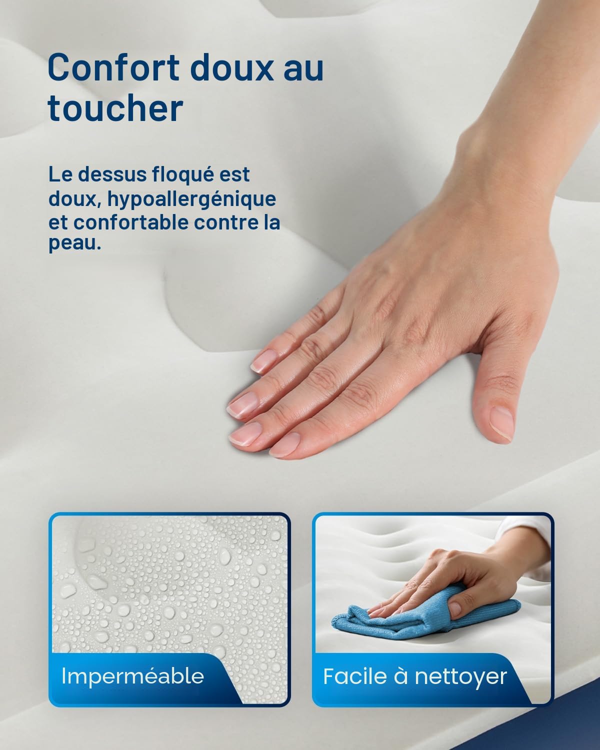 Active Era Matelas Gonflable 2 Personnes, Lit Gonflable avec Pompe électrique intégrée, Gonflage en Moins de 3 Min, pour Le Camping, déménagements et invité