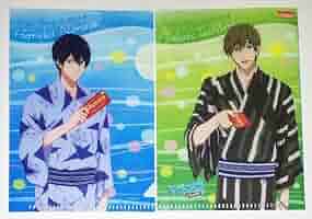 Free! ロッテ コラボ A7 クリアファイル 七瀬遙28枚セット Amazon.co.jp: Free! RW 七瀬遙 橘真琴 A7クリアファイル セット