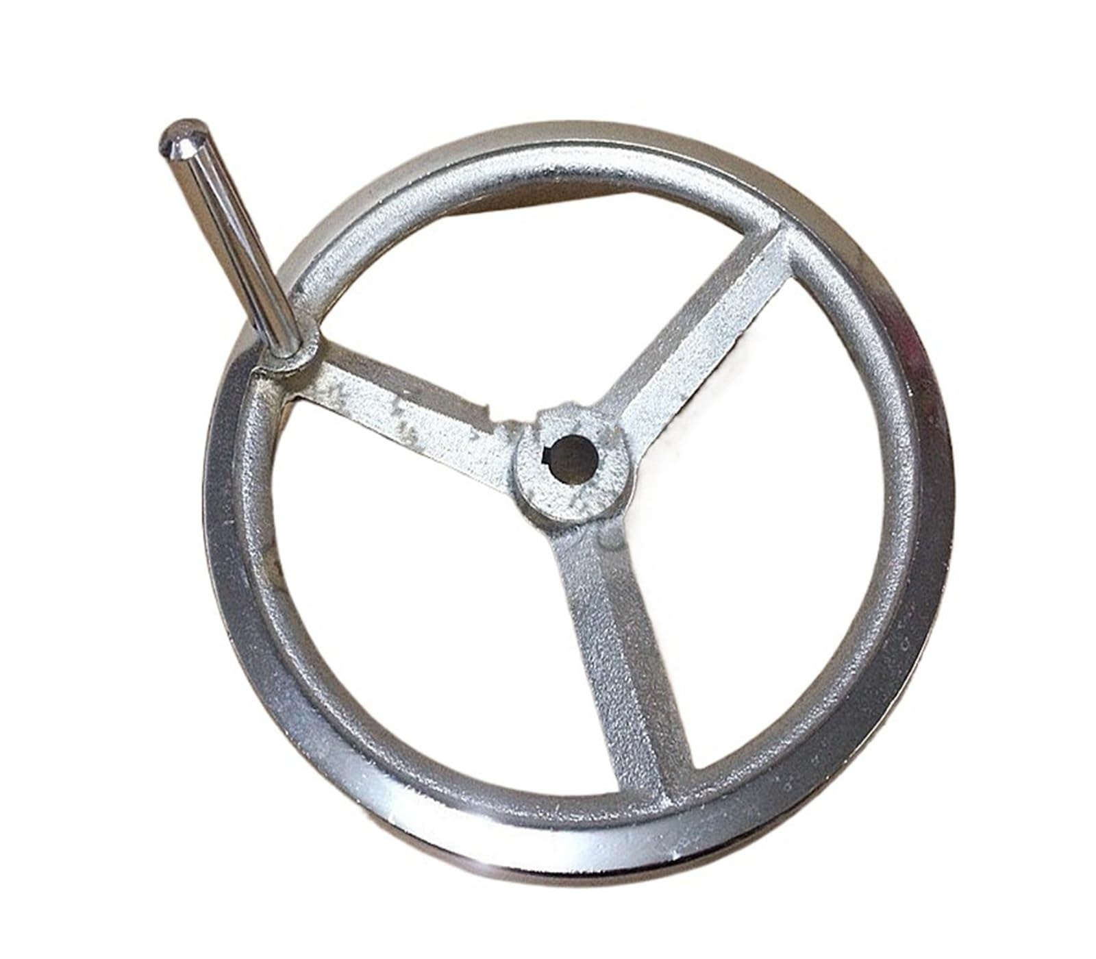 JWSEO 1Pc Lathe Machine Chrome Plated Handwheel M8 M10 M12 M14 M16 M18 M20 M22Hand Wheel Black(8x80x3)