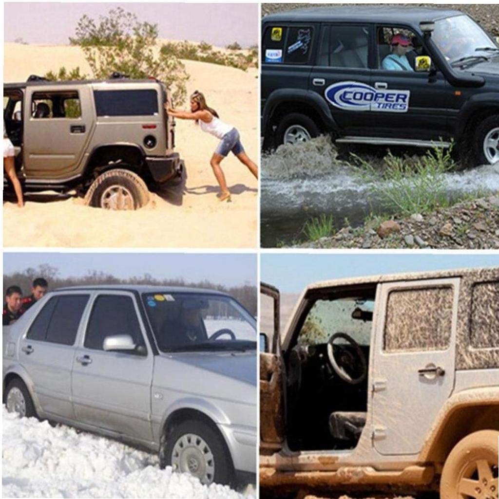 TKSE Anti-Rutsch Pad Für Autoreifen - Universal Traktionsmatte Für Schnee & Schlamm