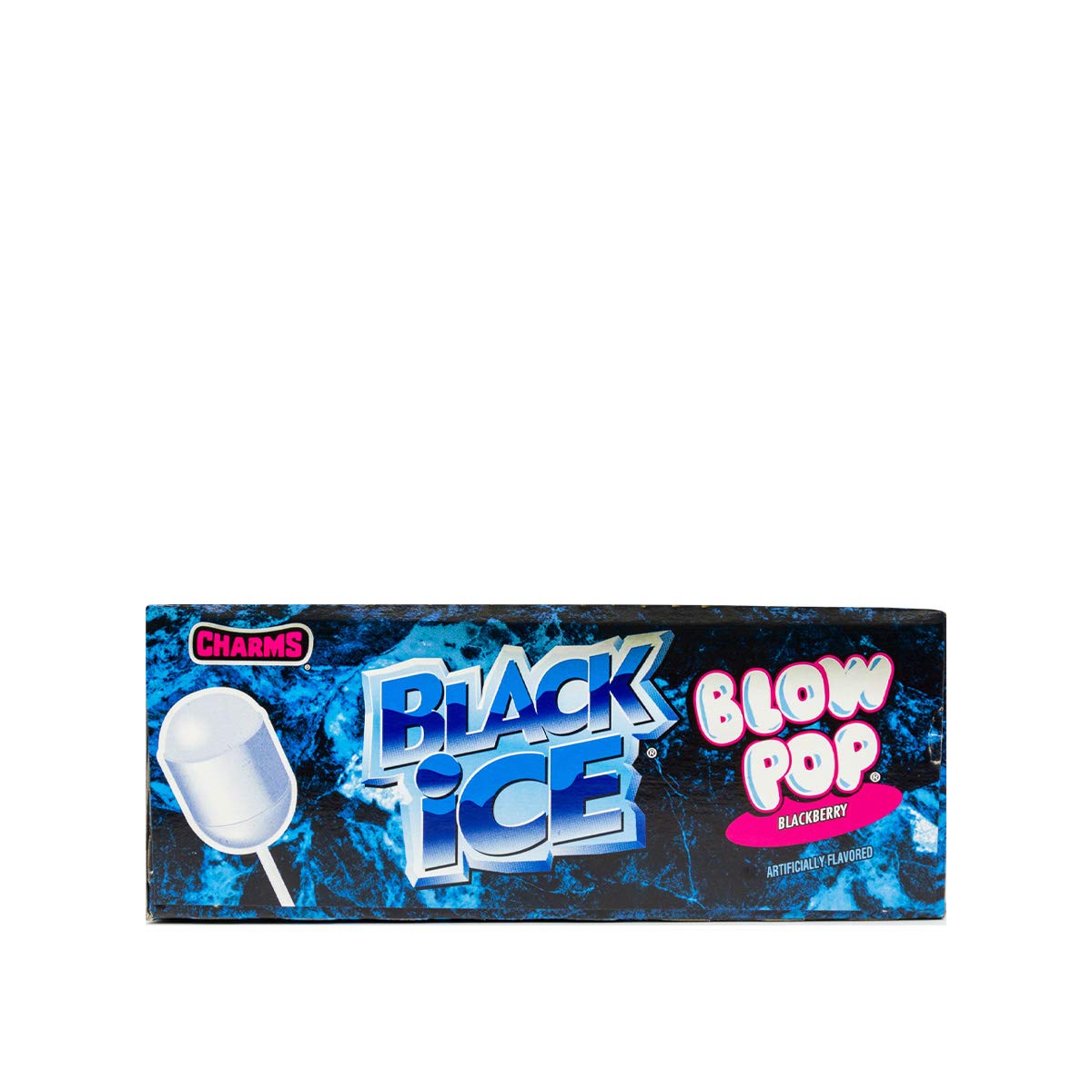Charms Blow Pops, Black Ice Flavor, 48-Count Box, (3886)