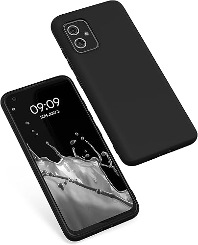 Miniatura 8 de kwmobile Funda compatible con Asus Zenfone 8 - Funda protectora de silicona TPU suave y delgada, color negro mate