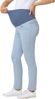 Vaqueros de Maternidad para Mujer, Pantalones de Mezclilla Embarazada Cómodos, Ropa de Embarazo Moderna Juvenil Jean Maternidad Pantalón