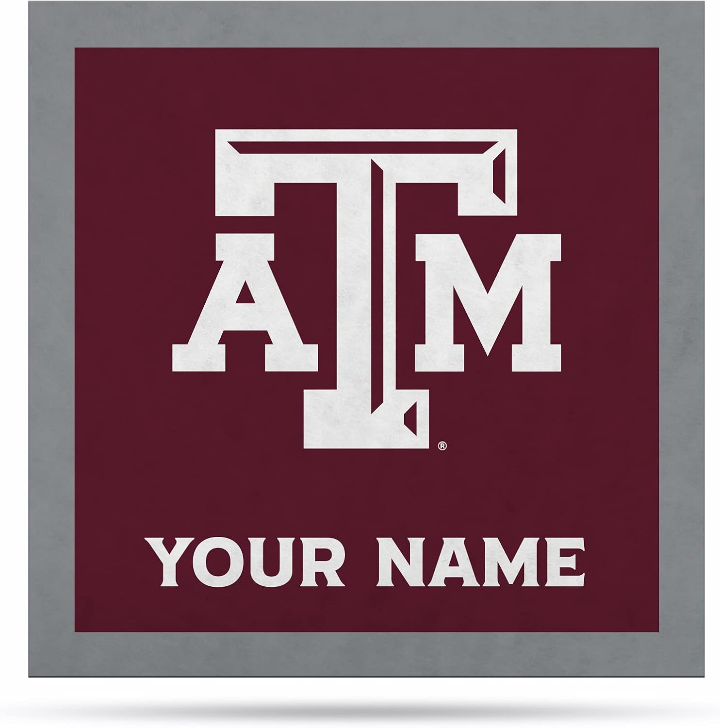 Rico Industries NCAA Texas A&M Aggies Personalized 23" Felt Wall Banner - Sports Decor for Man Cave, Game Room, Office & Bedroom - Long-Lasting, Customizable Wall Decorations - Made in The USA