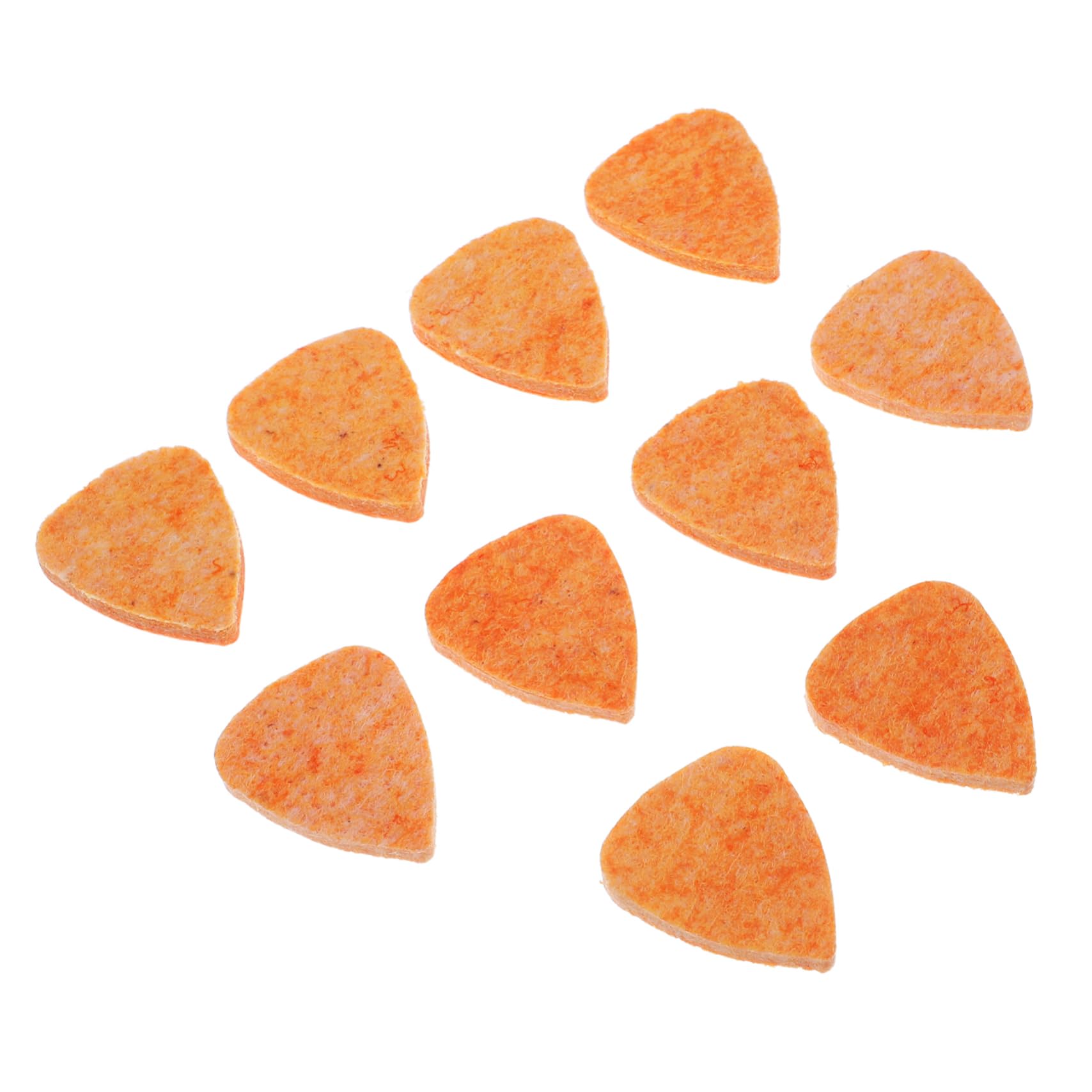 SUPVOX 10pcs Orange Felt Picks for Ukulele Plectrums for Low Tension Instruments Smooth Non Slippery Design for Authentic Sound for Ukulele Players