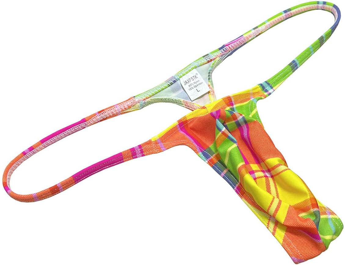 OROCOJUCO Men's Mini Bikini T-back Underwear Slim Cut Pouch Swim G-string Minimal Coverage Tangas Hipster String Thong - Image 8