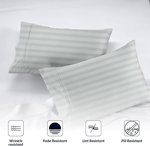 Vista 91 de SGI Bedding 600 hilos 100% algodón egipcio fundas de cojín y funda de almohada 01-Blanco