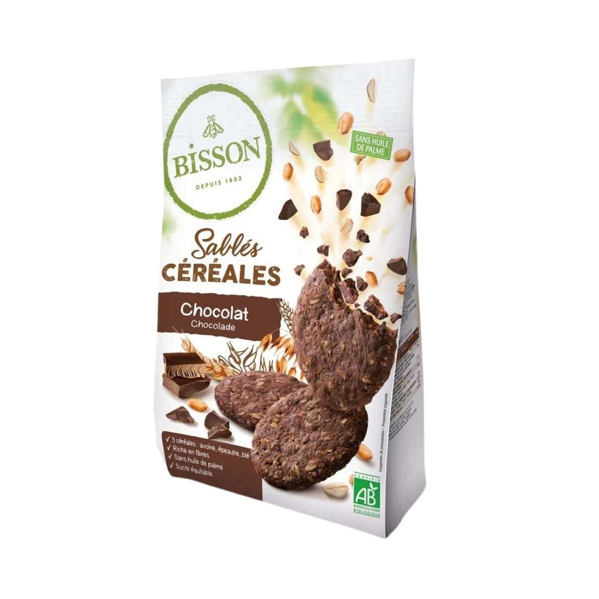 Bisson Sablés Céréales Chocolat 0.2 g 1 Unité