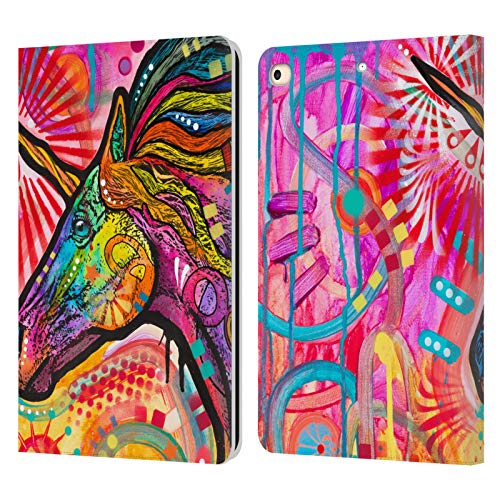 Housse iPad 9.7 licorne Dean Russo en cuir style portefeuille pour regarder vos séries partout