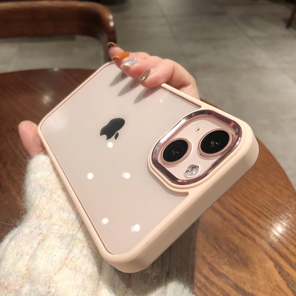 Coque transparente iPhone 13 Pro Max rose pour le quotidien - 7
