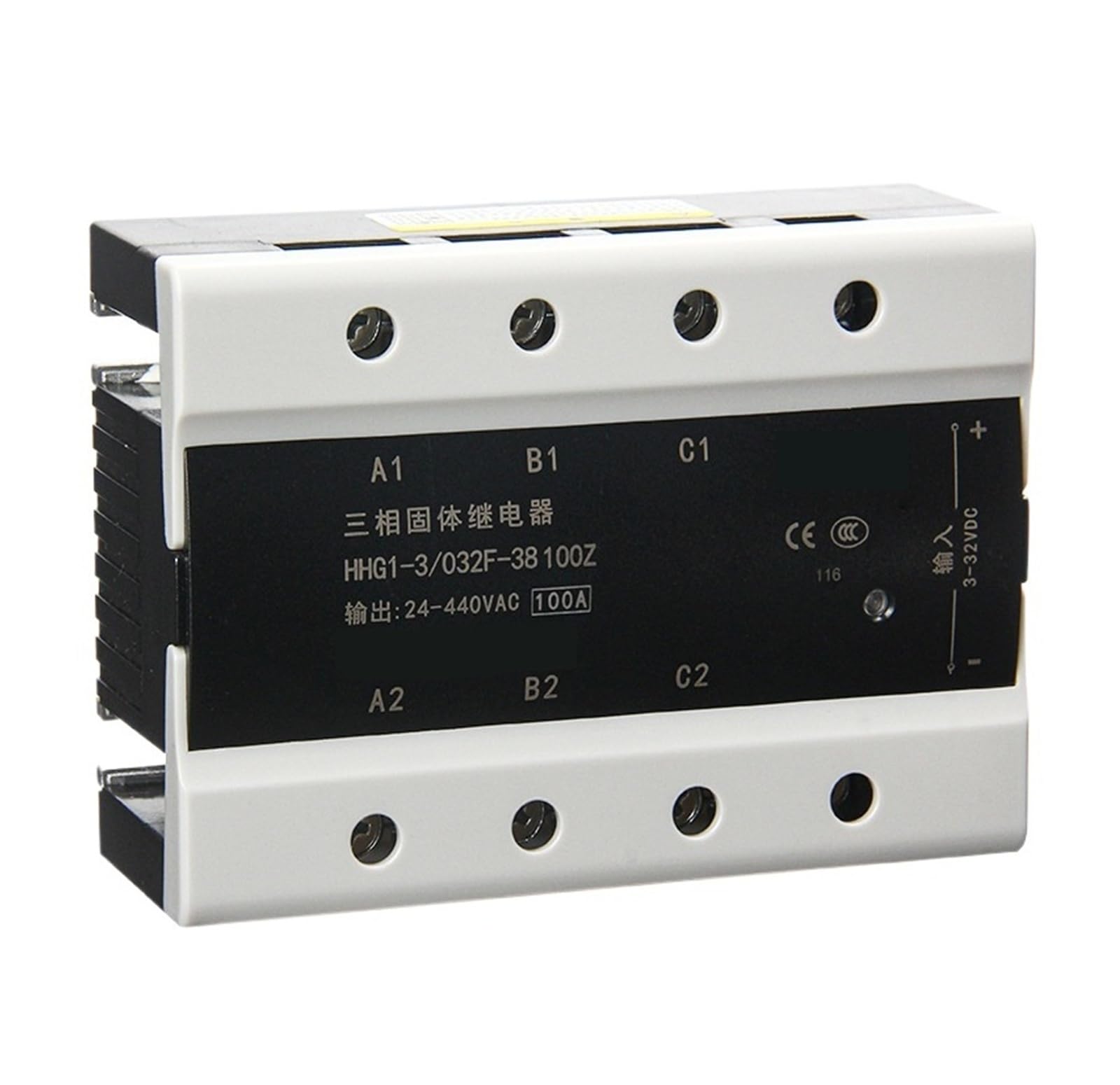 HSSPOJHG Three-phase Solid-state Relay HHG1-3/032F-38-100A