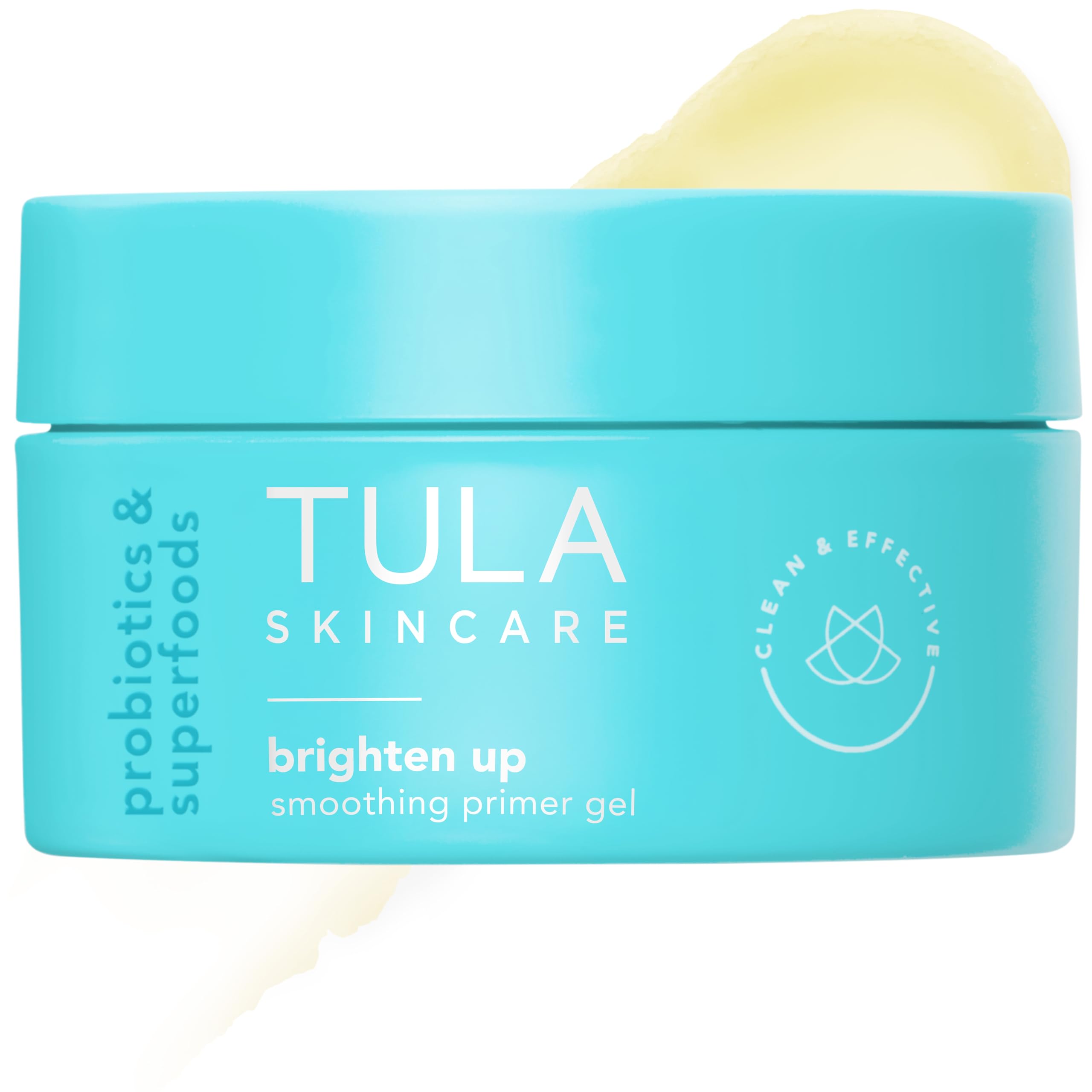TULA Probiotic Skin Care Brighten Up Smoothing Primer Gel | Silicone-Free, Non-Comedogenic Face Primer Grips Makeup, Infused with Yuzu and Willowherb | 1.41 fl. oz.