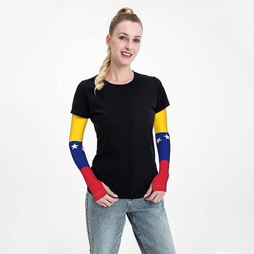 Miniatura 6 de Manga de compresión para hombre y mujer, manga de protección de la bandera de Venezuela, mangas de protección para tatuajes, mangas de brazo para
