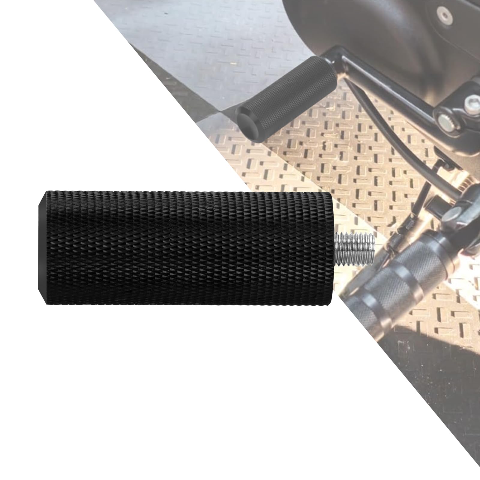 Aluminum Shifter Peg Anti Skid Knurled Shift Peg Fit for Harley Sportster Touring Dyna Softail Chopper Bobber Black