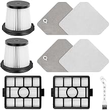 Replacement Filters Compatible with For Shark Clean Lightweight Cordless Vacuum BU3523 BU3521 BU3120 Multi Piece Set Including Handheld and Auto Empty System Filters