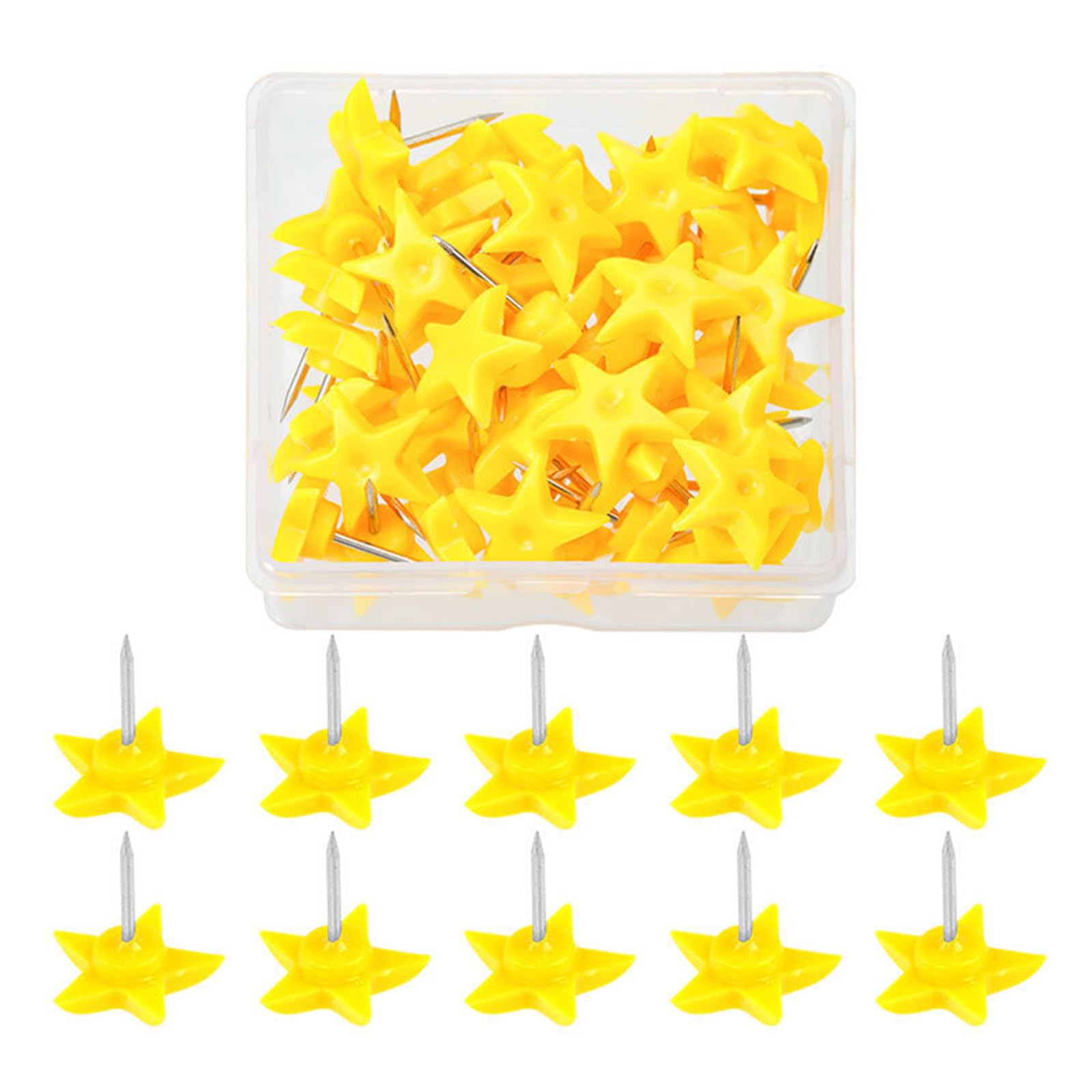50Pcs Colored Push Pins Cork Notice Board Pushpin Decorative Thumb Tacks Map Pins for Displaying Picture Note Memos Photo and Note Holders