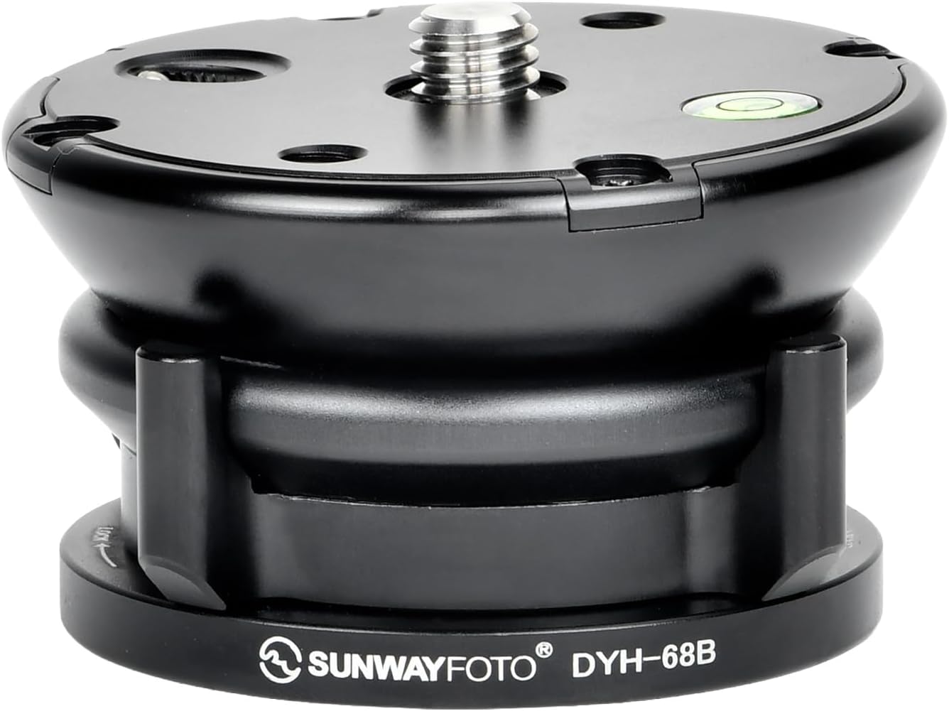 DYH-68B Leveling Base Tripod Head 22 lbs Load Capacity,Black