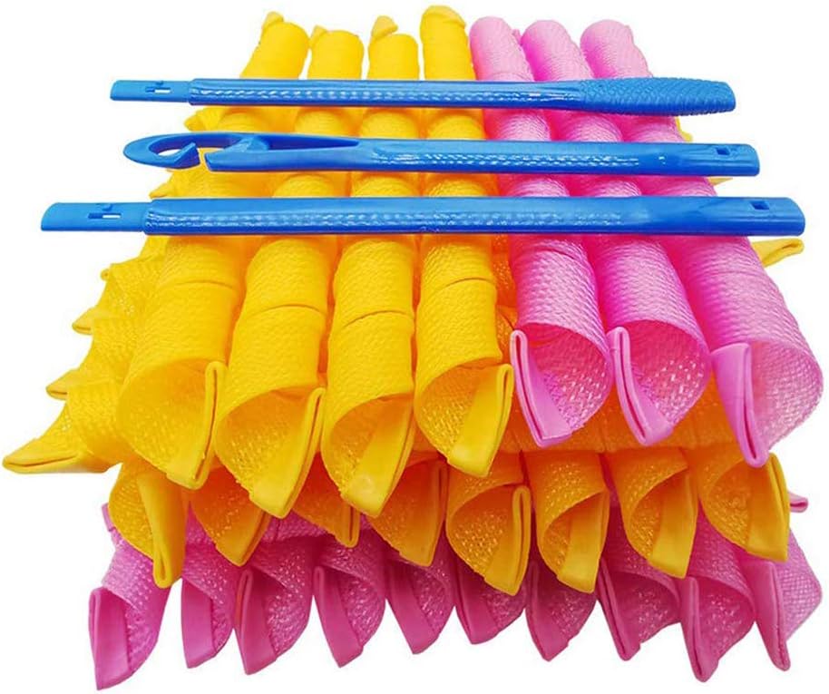 55 cm Magic Hair Curlers Spiral Curls Styling Kit for Girl and Women