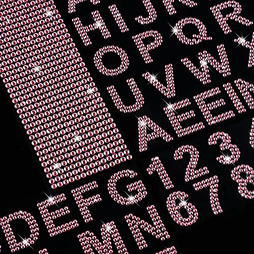 image for Waydress 3 Sheets Glitter Rhinestone Stickers Bling Crystal Alphabet L