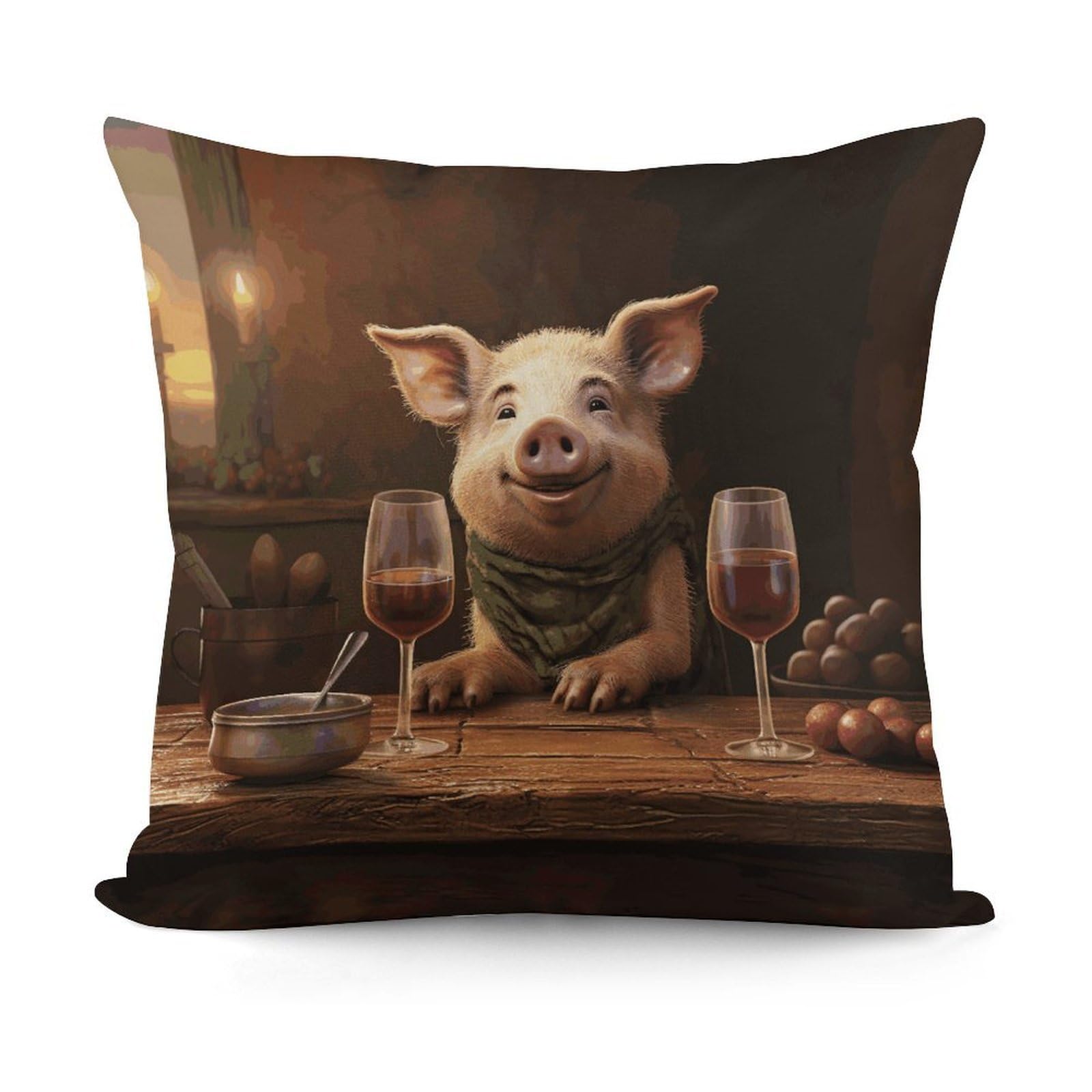 Adfgyerh Style Smiling (18) Decorative Pillow Covers, Throw Pillow Covers Soft For All Seasons, Pillowcases For Couch Living Room Sofa Bedroom 18X18 Inch