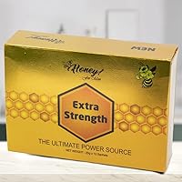 Extra Strength Honey for Men - Golden Packaging - 12 Honey Packs for Men, 20g Each