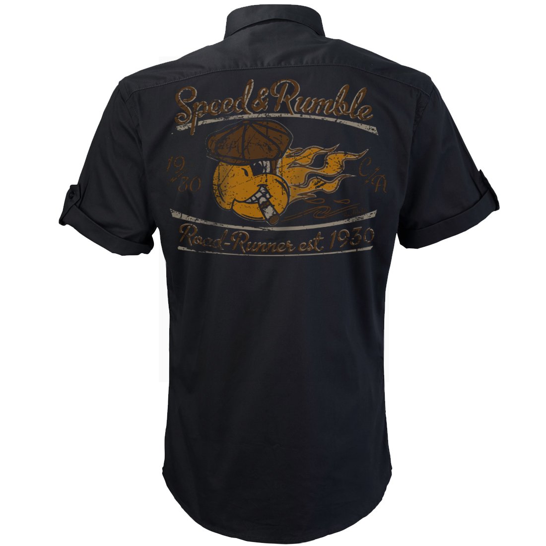 Rockabilly,Mechanic Work Shirt, Rock'n'Roll, Parrot, V8, US Car, Speed and Rumble