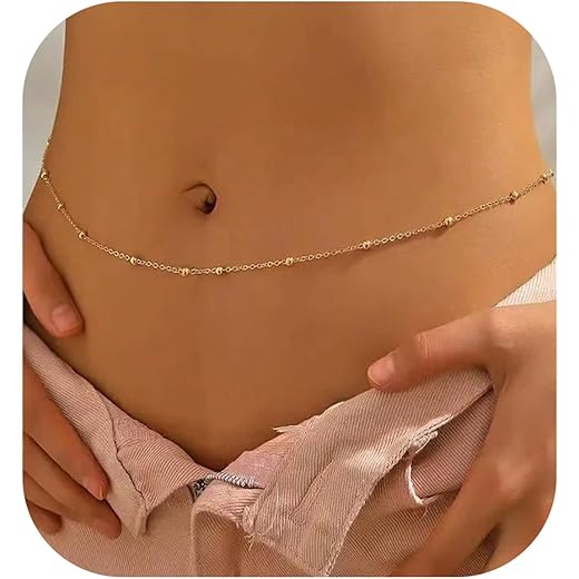 VAMA FASHIONS Gold Plated Belly Chain Belt