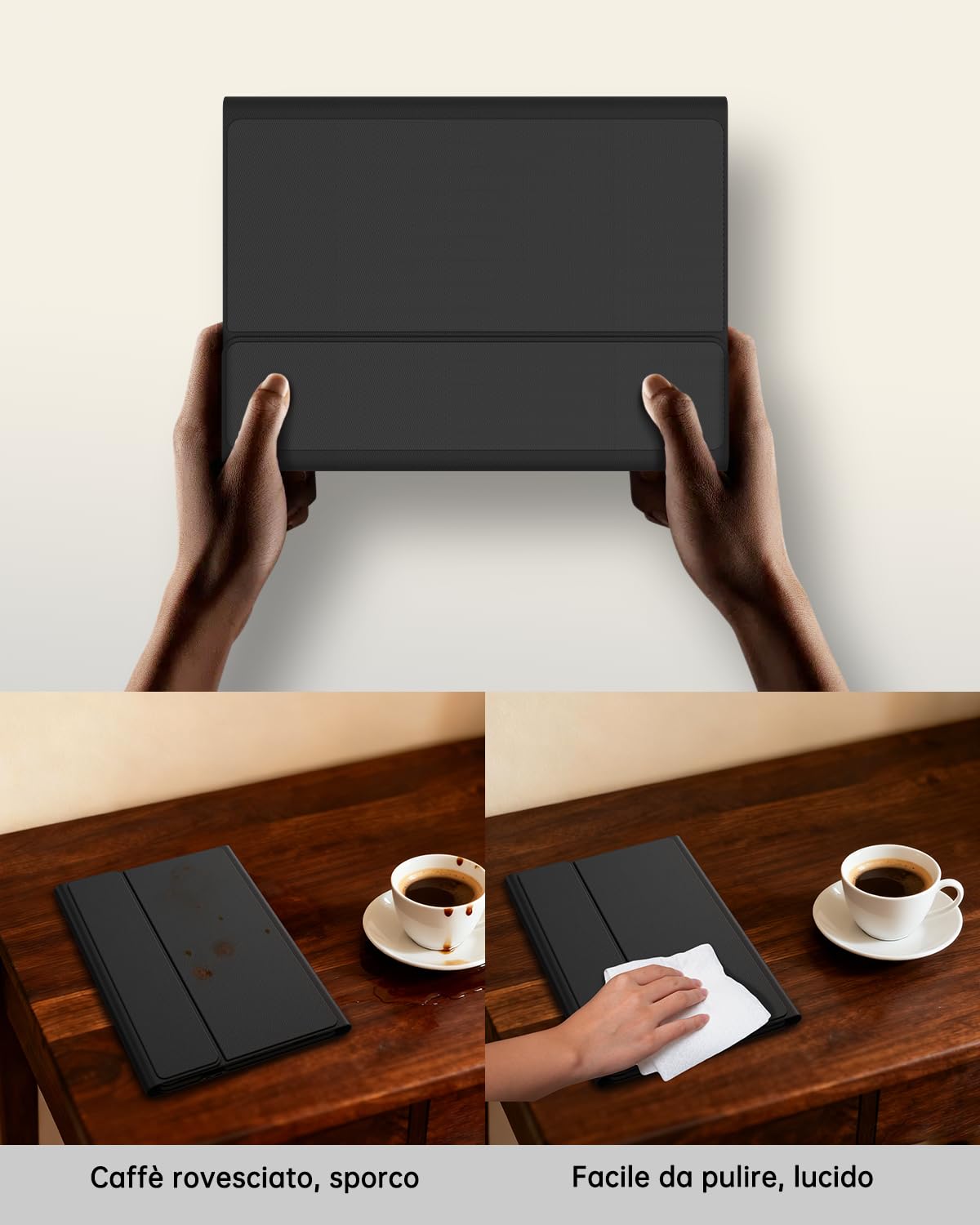 Custodia con Tastiera per Lenovo Idea Tab 11 Pollici Tablet 2025 (TB-336ZU/TB-336FU) : Tastiera retroilluminata Rainbow con touchpad intelligente,[Italiano],Cover Tastiera Rimovibile con Portapenne