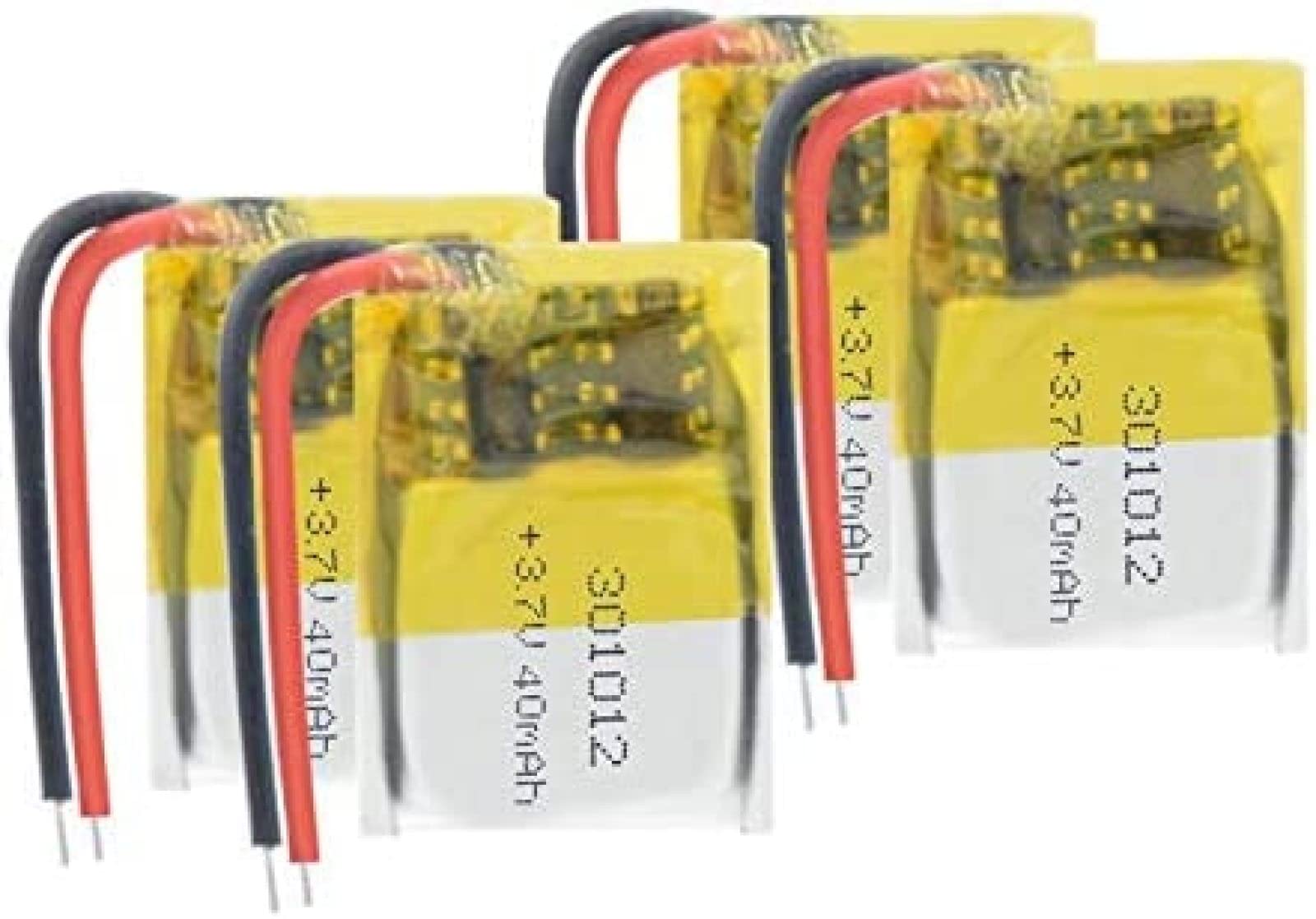 Amazon | リチウムポリマーバッテリー 3.7v 40mah 301012、充電式