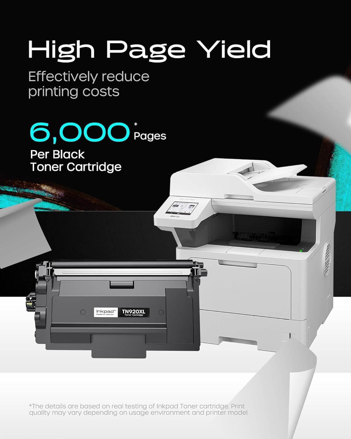TN920XL TN920 Toner Cartridge HL-L6210DW Compatible for Brother TN-920XL TN-920 High Yield to Use with HL-L6210DW HL-L5210DW HL-L6210DWT HL-L5210DN HL-L5210DWT Printer (2 Black, with Chip )