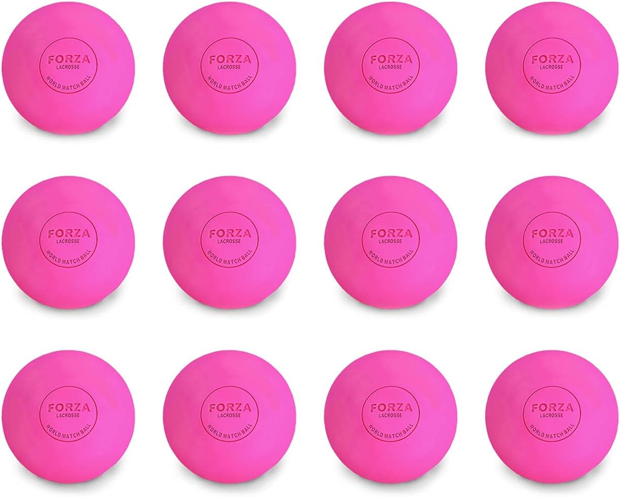 FORZA World Match Lacrosse Balls - Lacrosse Balls in Variety of Colors & Pack Sizes | Massage Balls | Lacrosse Balls Bulk | Packs of 1, 12 or 120 - Regulation Size and Performance