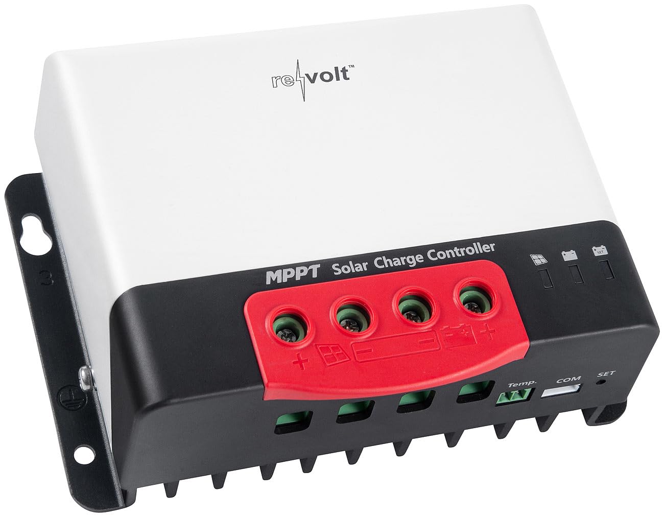revolt Regolatore di carica solare MPPT 12/24 V, 20 A, Bluetooth e app