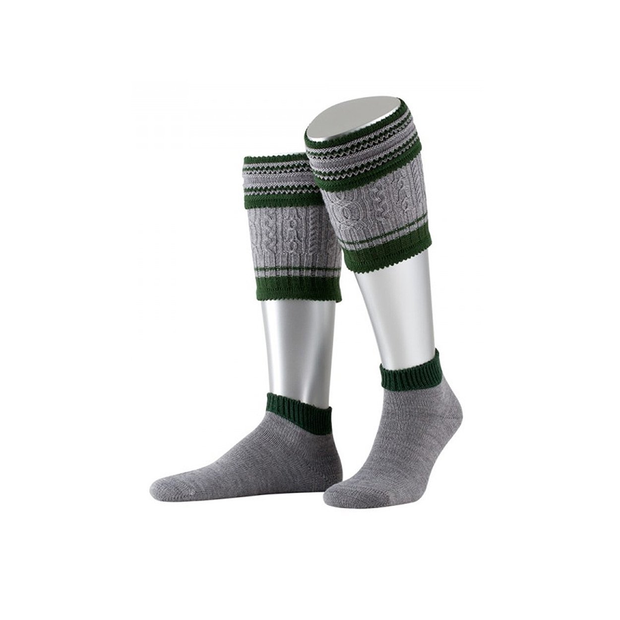 Almbock Trachten Loferl Herren - Trachtenstrümpfe 2 teilig in vielen Farben für Männer - Trachtensocken Wadenwärmer Größe 39-47