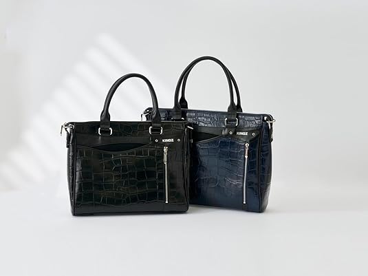 【てる】サマンサキングズ 2WAY ブレイン クロコ型押し ビジネスバッグ KINGZ サマンサキングズ クロコ型押しビジネスバッグ（ブラック