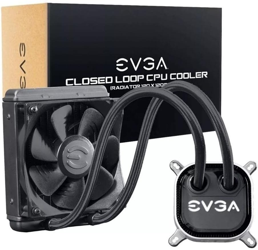 EVGA CLC 120 Liquid / Water CPU Cooler, RGB LED Cooling 400-HY-CL12-V1