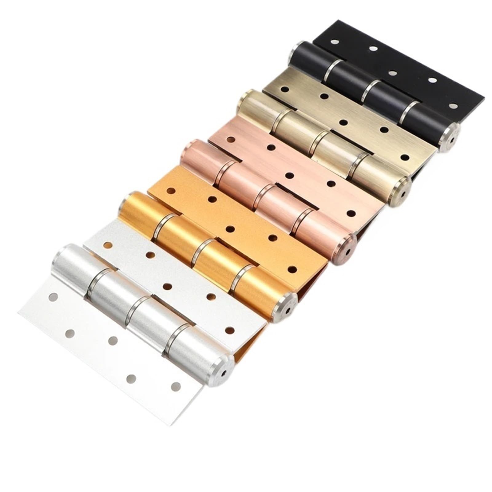 2PCS Invisible Door Hinge Damping Spring Door Hinge(Pink)