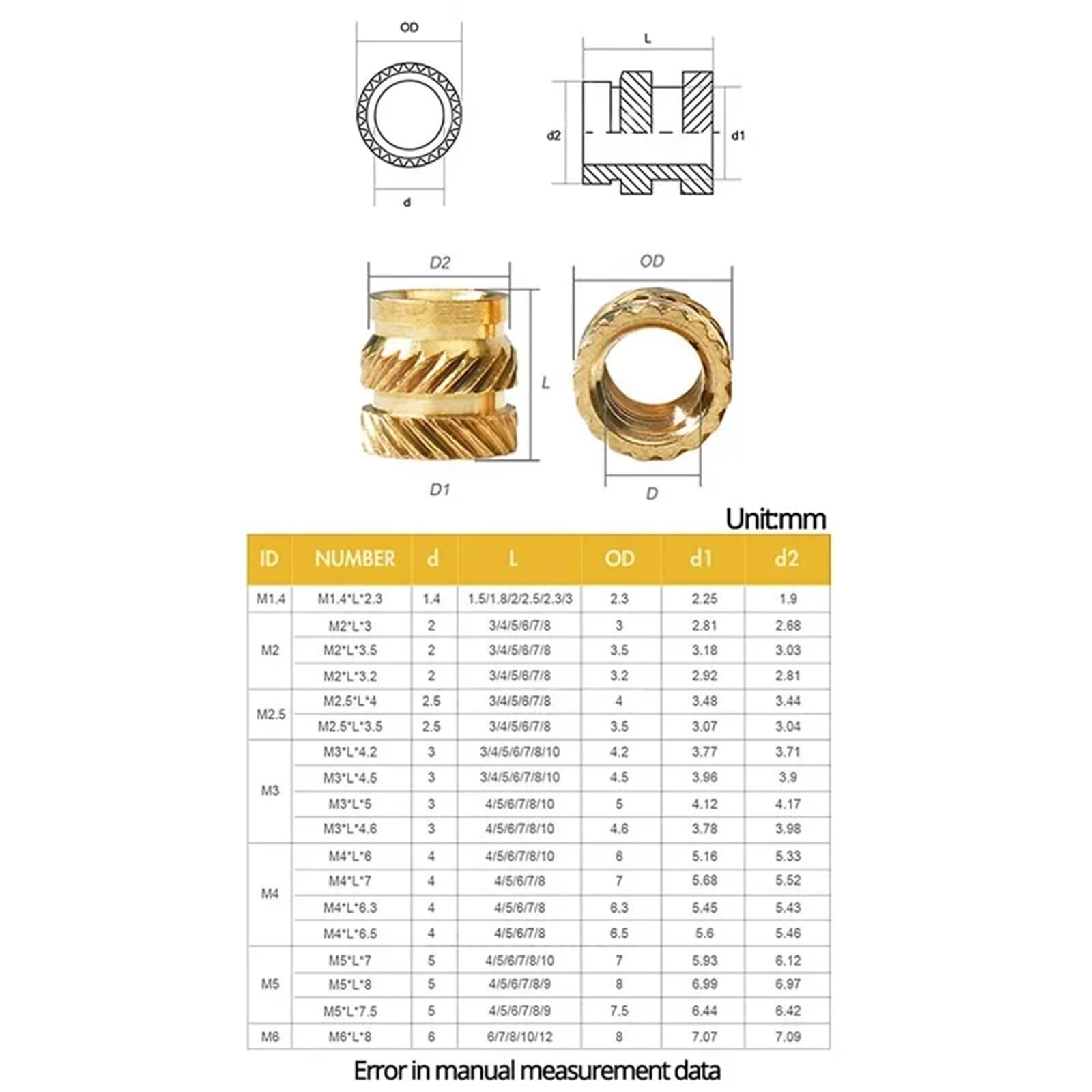 Juego de tuercas inserción latón M2 .5 M3 M4 M5, tornillos avellanados, pernos, kit surtido, rosca moleteada termofusible, tuerca inyección calor, perno Juego de Tornillos y Tuercas(M3B 420Pcs)