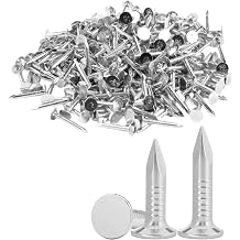 Clout Nails 20mm 160pcs, 200g   Heavy Duty Galvanised Roofing Felt Tacks for Shed Roof with Handy Plastic Case 200, Grams