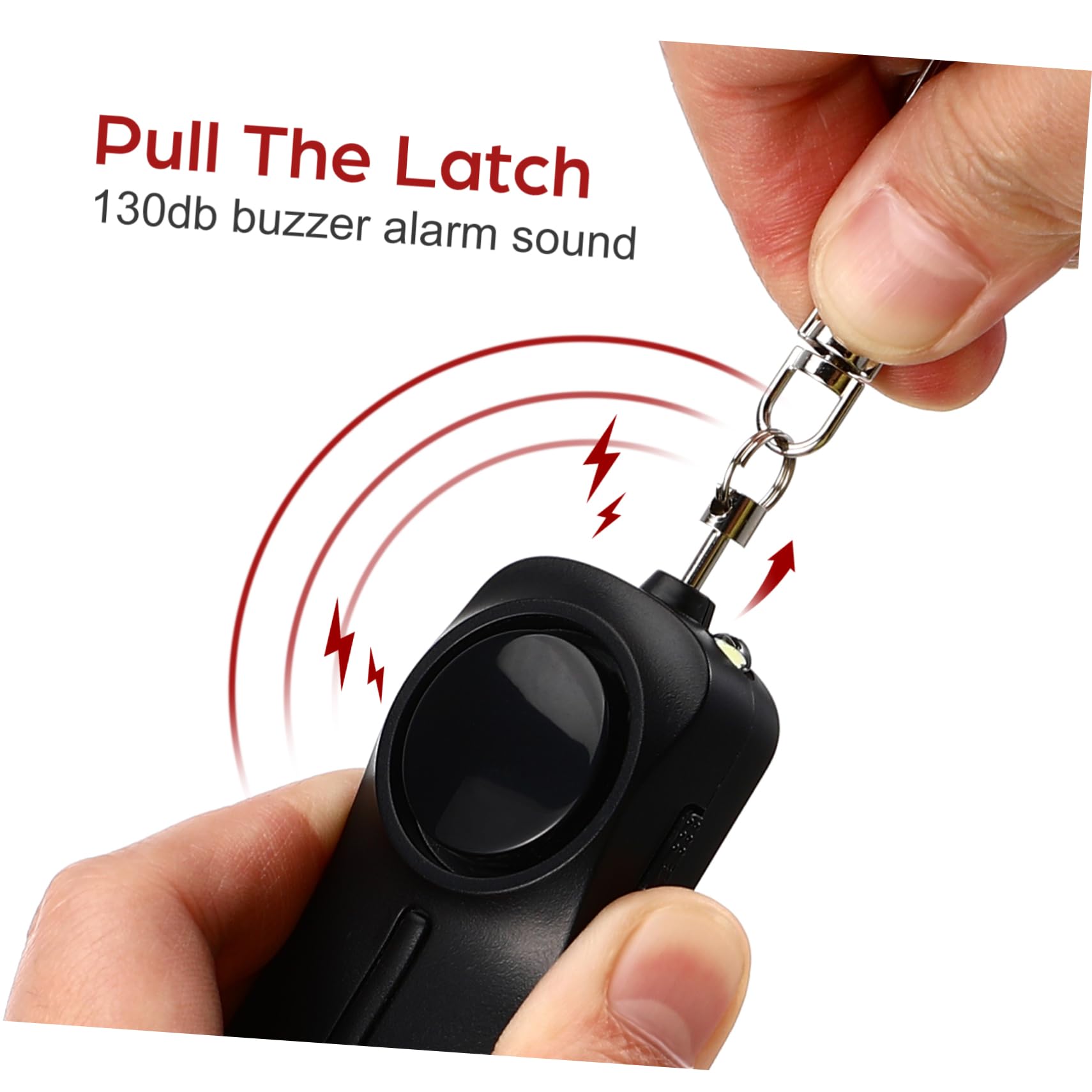 Angoily 3 Pezzi Allarme Personale Antiaggressione con e Luce LED Compatto e per Sicurezza Viaggi Sport e Lavoro Facile Trasportare su o Cintura