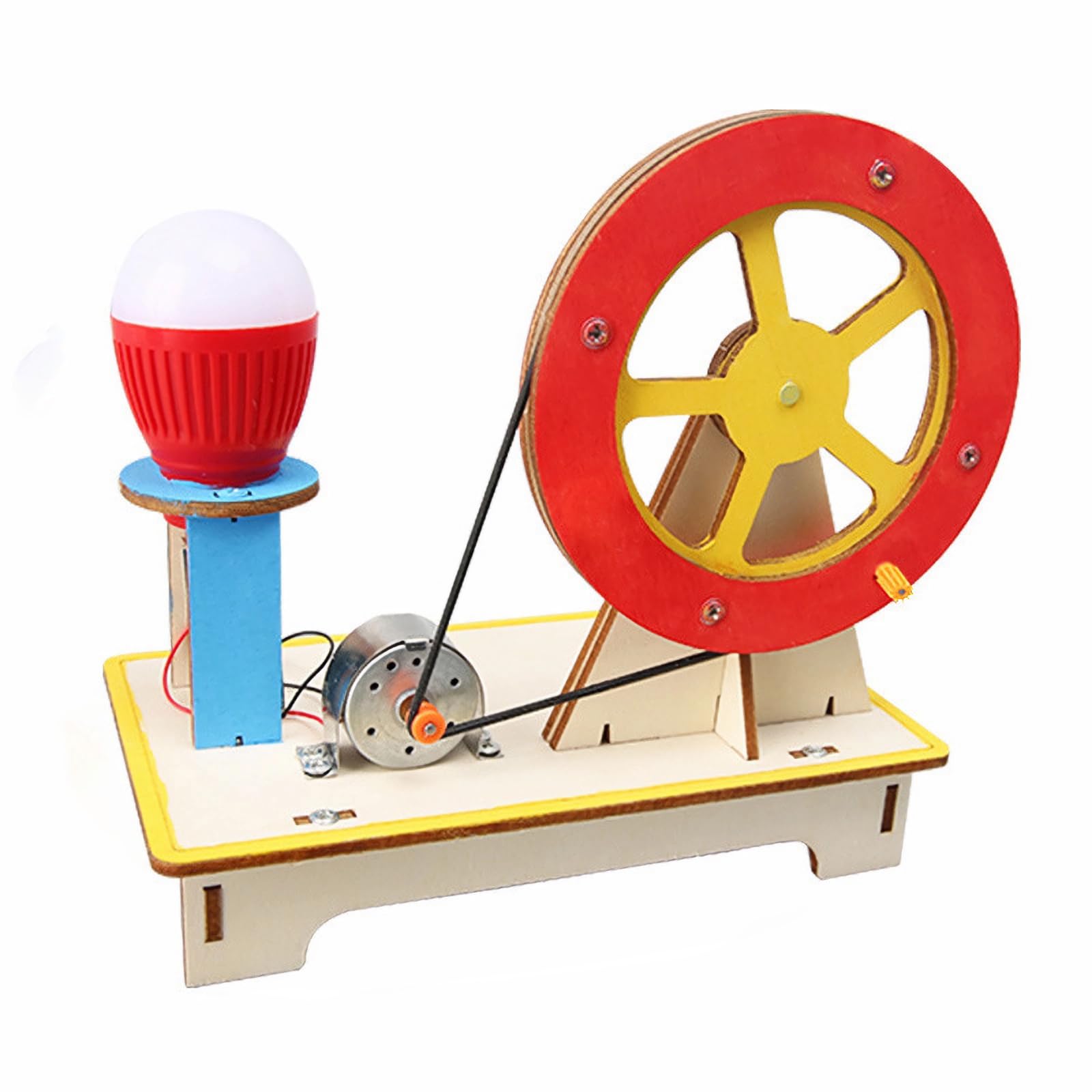 Brain Explorer Wooden Science Kit for Kids - DIY learning and Fun Kids Gift educational toys for students to improve focus and interactive learning (hand generator)