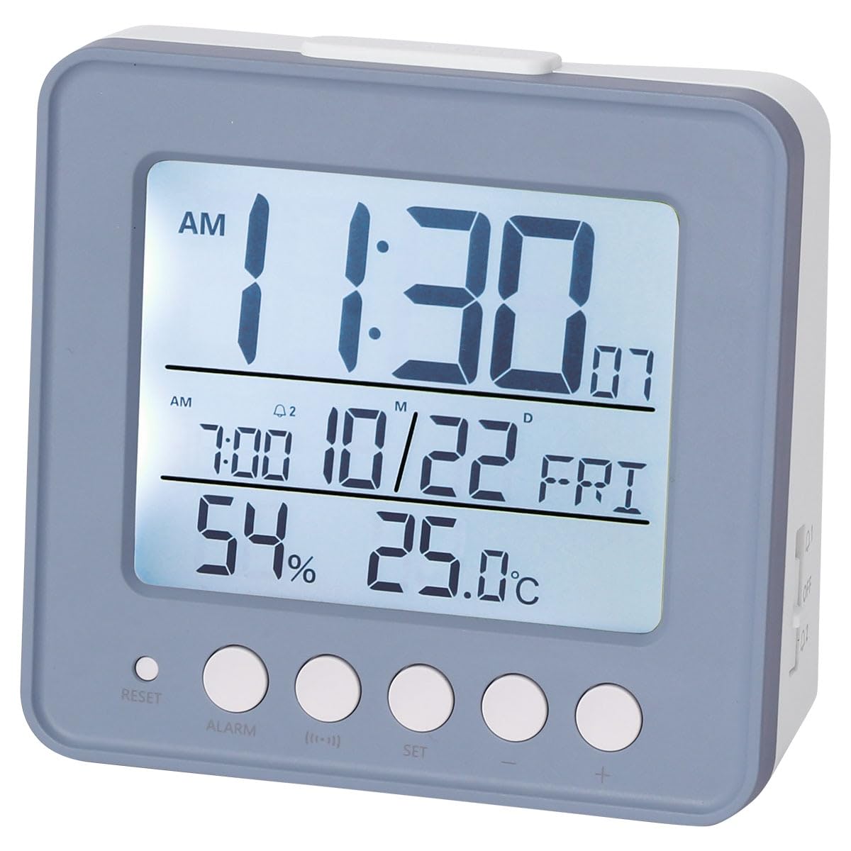 Amazon.co.jp: ニトリ 電波 デジタル 置時計 003SL ライトブルー