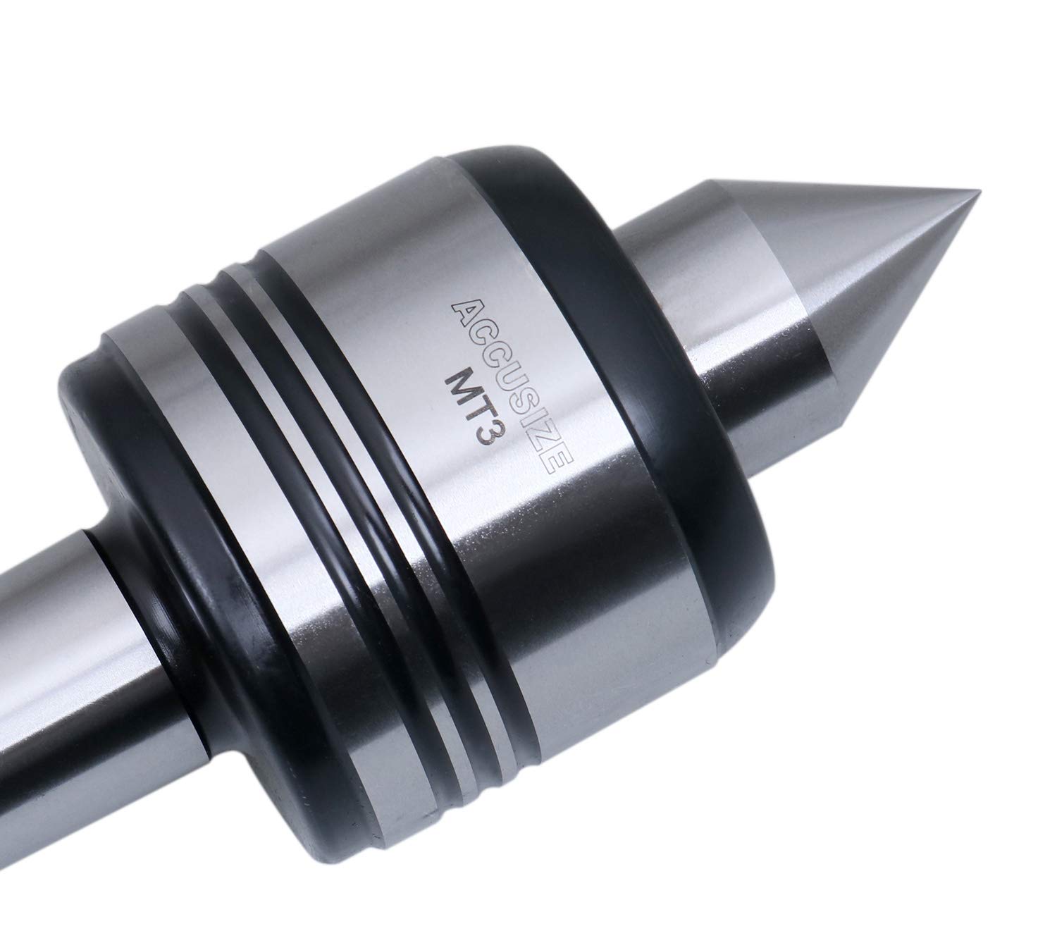 Accusize Industrial Tools MT3 Precision Medium Duty Live Center, Overall Length 6.69'', 0537-6437