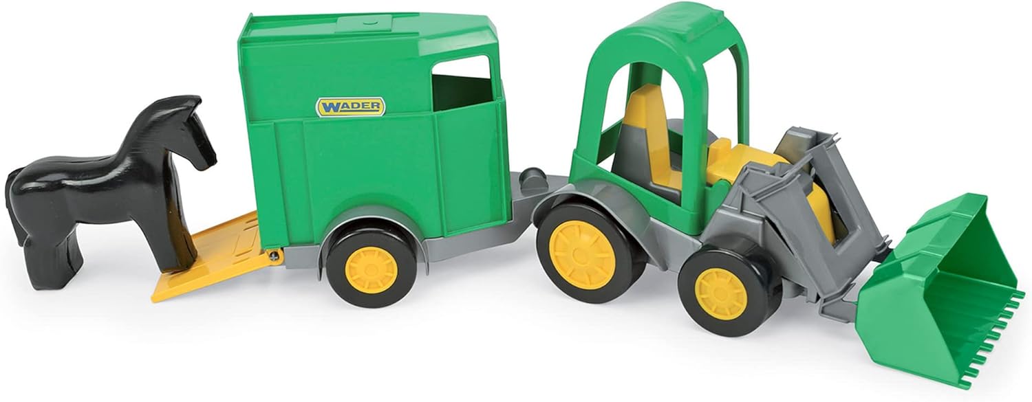 Wader Farm Tractor with Horse Trailer