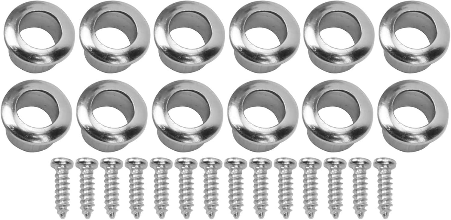 Vintage Guitar String Tuning Peg Tuner Machine Head 6L 6R Tuning Keys for Electric, Classical, Folk or Acoustic Guitars String Tuners Replacement Set