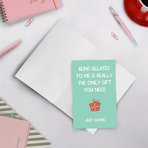 Miniatura 3 de Divertida tarjeta de cumpleaños para hermana hermano, tarjeta de broma para ella él, tarjeta de cumpleaños humorística para miembros de la familia,