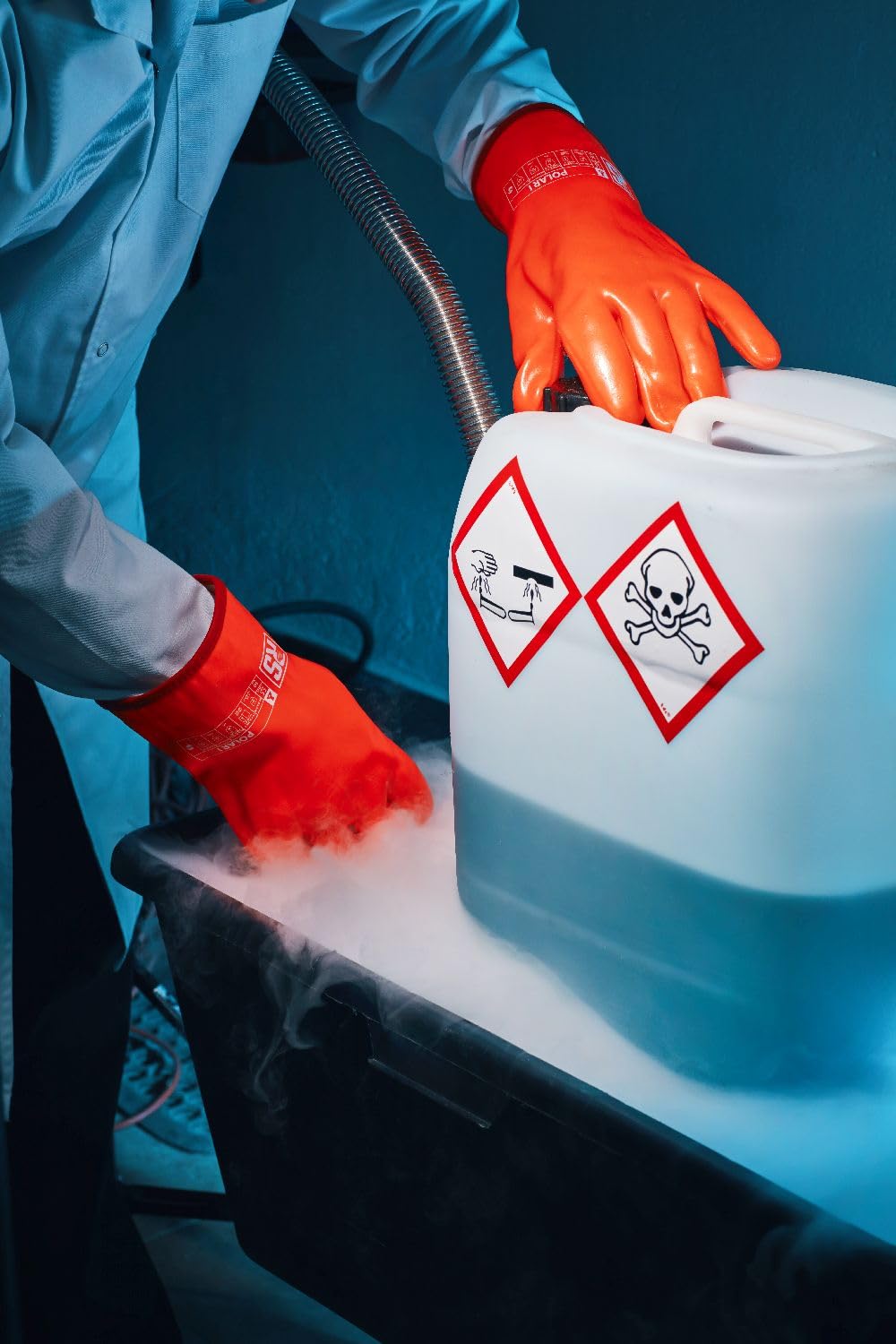 RS POLAR I rękawice montażowe z PCW/rozmiar 10, 6 par/pomarańczowe/rękawice montażowe, ciepłe, odporne na działanie chemikaliów i mikrobiologii, rękawice robocze/rękawice ochronne