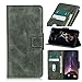 Produktbild YDYX AYYD for Alcatel-1SE 2020 Mirren Crazy Horse Textur Horizontal-Schlag-Leder-Kasten mit Halter & Card Slots & Wallet (Color : Dark Green)