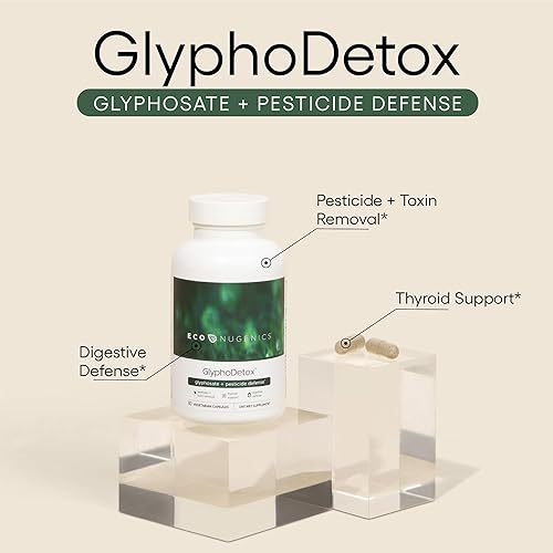 Miniatura 2 de EcoNugenics Suplemento GlyphoDetox  Elimina de forma segura los pesticidas de glifosato y las toxinas agrícolas  Fórmula de desintoxicación con